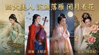 绝美呈现,四大美人的风采画卷